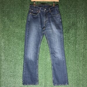 Levi's Jeans Mens 30x32 Blue 527 Bootcut Slim Fit Western Cowboy Faded Workwear